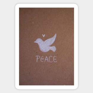 P E A C E   D O V E - Watercolor Illustration Sticker